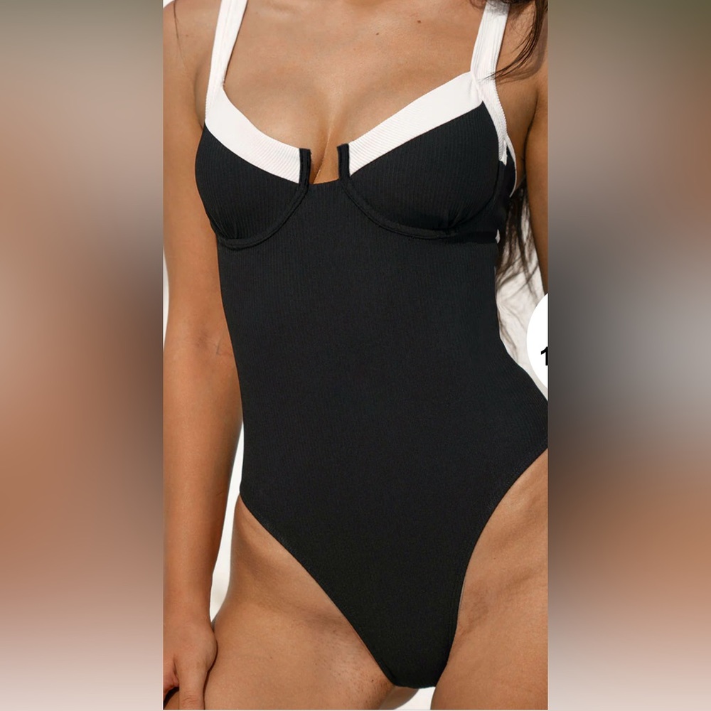 Black and White Swimsuit